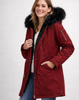 Helvano | Damen Parka mit Fellkapuze und Fleecefutter