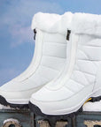 Helvano | Gefütterte Schnürstiefel mit Reissverschluss für Damen