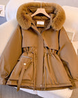 Helvano | Winterjacke mit Kapuze und Kunstpelz für Damen