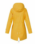 Helvano | Damen Trenchcoat mit Kapuze und Kordelzug