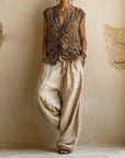 Helvano | Dreiteiliges Leinenset für Damen