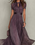 Helvano | Vintage-Sommerkleid für Damen in Violett