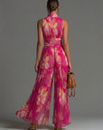 Helvano | Blumen-Jumpsuit mit weitem Bein für Damen