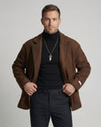 Helvano | Unisex Strickblazer im britischen Stil