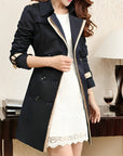 Helvano | Langer Trenchcoat für Damen