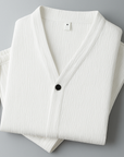 Helvano | Leinenset Herren mit V-Ausschnitt-Hemd und Hose