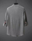 Helvano | Leinenset Herren mit V-Ausschnitt-Hemd und Hose