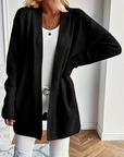 Helvano | Lockere offene Strickjacke für Damen