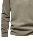 Helvano | Herren Strickpullover mit Stehkragen und Half-Zip