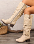 Helvano | Slouch-Stiefel mit Schnalle für Damen