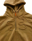 Helvano | Utility-Hoodie mit Kurzreissverschluss für Herren
