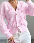 Helvano | Strickjacke mit Schleifendetail für Damen