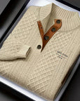 Helvano | Strukturierter Herren-Pullover mit Stehkragen