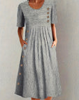 Helvano | Gestreiftes Sommerkleid für Damen
