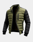 Helvano | Gesteppte Zip-Jacke für Herren in Oliv