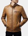 Helvano | Herren Bikerjacke im Motorrad-Look