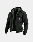 Helvano | Utility-Jacke mit Sherpa-Futter für Herren in Schwarz