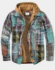 Helvano | Karierte Patchwork-Jacke für Herren