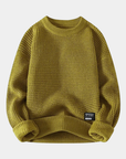 Helvano | Herren-Strickpullover mit Waffelstruktur