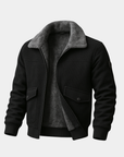 Helvano | Herrenjacke mit Kunstfell in Schwarz