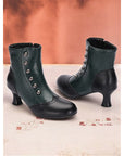 Helvano | Vintage Stiefeletten mit Knöpfen für Damen