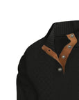 Helvano | Henley-Strickpullover mit Stehkragen für Herren