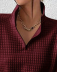 Helvano | Lockerer Half-Zip-Pullover für Damen