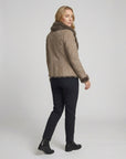 Helvano | Winterjacke mit Fellkragen für Damen in Braun