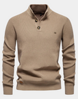 Helvano | Herren-Strickpullover mit Knopfdetail