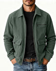 Helvano | Herrenjacke mit Rippkragen