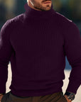 Helvano | Rippstrick-Rollkragenpullover für Herren
