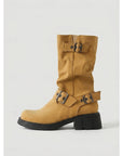Helvano | Halbhohe Damen-Bikerboots mit Schnallen