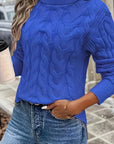 Helvano | Zopfstrick-Rollkragenpullover für Damen