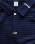 Helvano | Strukturiertes Langarm-Poloshirt für Herren