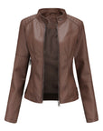 Helvano | Bikerjacke mit Stehkragen für Damen