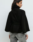 Helvano | Cape-Mantel mit Gürtel für Damen