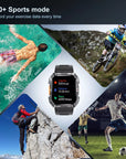 Helvano | Rugged Smartwatch mit Anruf & SOS in Schwarz