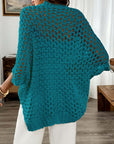 Helvano | Offene Damen-Strickjacke mit Fledermausärmeln