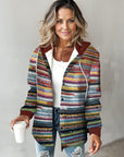 Helvano | Bunter Strick-Kapuzenpullover für Damen