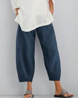 Helvano | Cropped Baumwollhose für Damen