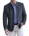 Helvano | Herrenjacke mit Stehkragen und Knopfleiste