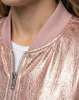 Helvano | Glänzende Bomberjacke für Damen