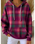 Helvano | Karierter Kapuzenpullover für Damen