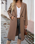 Helvano | Taillierter Longline-Mantel für Damen