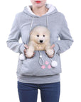 Helvano | Damen-Hoodie mit Katzentasche