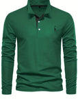 Helvano | Langarm-Poloshirt für Herren