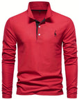 Helvano | Langarm-Poloshirt für Herren