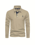 Helvano | Langarm-Poloshirt für Herren