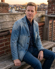 Helvano | Dickes Jeanshemd für Herren