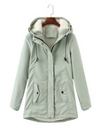 Helvano | Warmer Wintermantel mit Kapuze für Damen